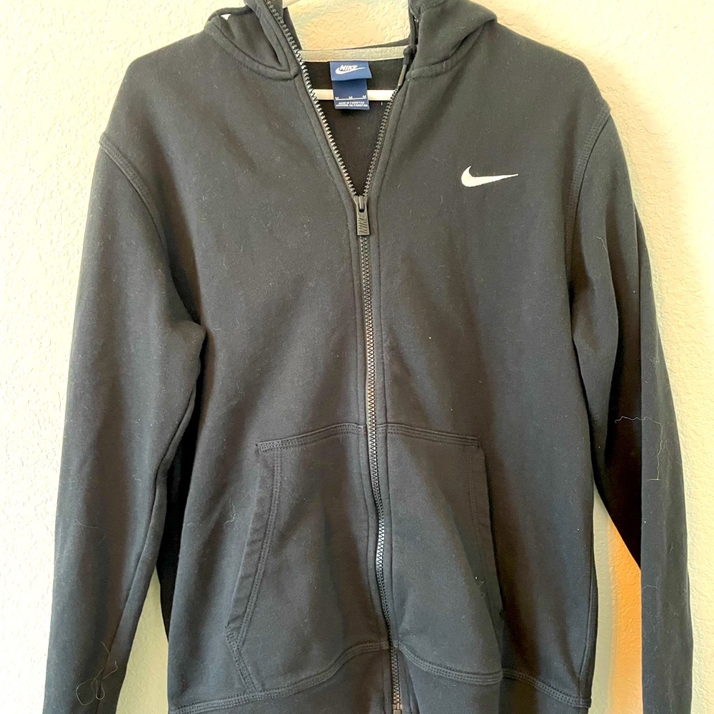 Classic Nike Hoodie Black with Zipper